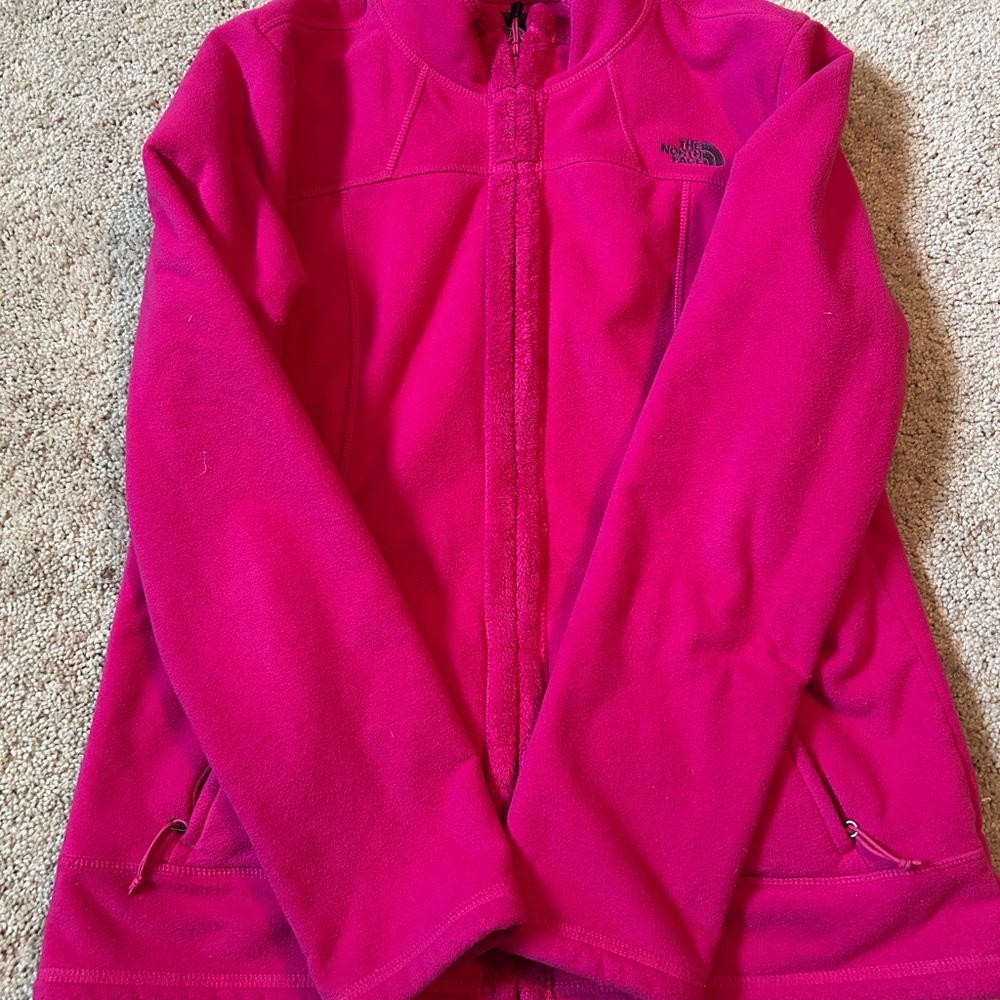 The North Face Women's A53T Morningside Full Zip Fleece Jacket - Pink Size L